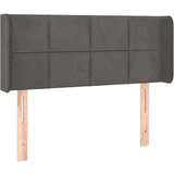 Uzglavlje tamnosivo 83x16x78/88 cm baršunasto | shoptok.hr
