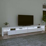 TV ormarić s LED svjetlima bijeli 290x36 5x40 cm | shoptok.hr