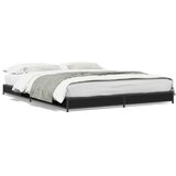  Okvir za krevet crni 135x190 cm konstruirano drvo i metal | Eponuda.ba