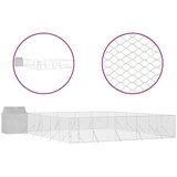 vidaXL Vanjski kavez za pse s krovom srebrni 12 x 12 x 2 5 m čelični | shoptok.hr