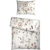 Esposa OBOJESTRANSKA POSTELJNINA Mavie 140/200 cm saten naravne barve | Shoptok.si