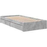  Okvir kreveta s pohranom s ladicama Betonska siva 80 x 200 cm | shoptok.hr