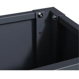 WESTMANN Talus L | Metalna pravokutna žardinjera | 130 L | Antracit - BRANDED IN GERMANY | shoptok.hr