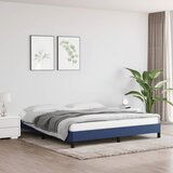 Maison Chic Posteljni okvir - Dvoposteljna postelja - Zakonska postelja brez vzmetnice moder 180x200 cm blago-J4016, (21761217) | Shoptok.si