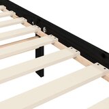 vidaXL Posteljni okvir z vzglavjem crn 2FT6 trden les | Shoptok.si