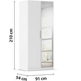 home24 OMARA S KLASIČNIMI VRATI, bela | Shoptok.si
