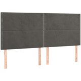  Krevet s oprugama i madracem tamnosivi 200x200 cm baršunasti | shoptok.hr