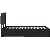  Krevetna konstrukcija Crni hrast 120 x 190 cm Konstruirano drvo | shoptok.hr