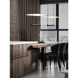 Nova Luce Bijela/mat crna LED viseća svjetiljka aluminijska s mogućnosti zatamnjivanja ø 40 cm Diona – | shoptok.hr