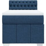  Krevet s oprugama i madracem plavi 90 x 190 cm od tkanine | shoptok.hr