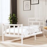 vidaXL Okvir za krevet od masivne borovine bijeli 90 x 200 cm Cijene