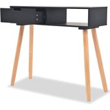  Konzolni Stol od Masivne Borovine 80x30x72 cm Crni | Eponuda.com