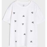 Sinsay Pamučna majica s izvezenim mašnicama | shoptok.hr