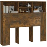  Uzglavlje s ormarićem boja dimljenog hrasta 120x19x103,5 cm | shoptok.hr