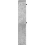  Ormar za cipele na zidu HOORN 71 x 17 x 86 cm Konstruirano drvo - Betonska siva | shoptok.hr