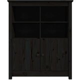  Komoda črna 83x41,5x100 cm trdna borovina, (20654921) | Shoptok.si