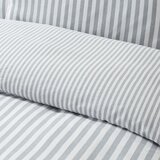 Catherine Lansfield Siva flanelska posteljina za bračni krevet 200x200 cm Stripe – | shoptok.hr