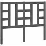  Uzglavlje za krevet sivo 126 x 4 x 100 cm od masivne borovine | shoptok.hr
