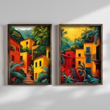 Wallity slika TUN141, 2 dela, 70 x 50 x 3 cm Cene
