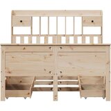 vidaXL Krevet s regalom za knjige bez madraca 160x200 cm od borovine | shoptok.hr