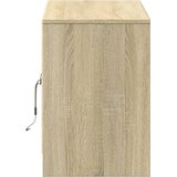  ormarić s LED svjetlima boja hrasta 100x34x50 cm drveni | shoptok.hr