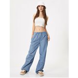 Koton Jeans Parachute Trousers with Elastic Waist with Pajamas, Cotton Cene