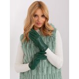 Wool Fashion Italia Gloves-AT-RK-239801.11-dark green | shoptok.hr
