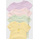 Sinsay Pamučne majice s motivom voća 4 pack | shoptok.hr