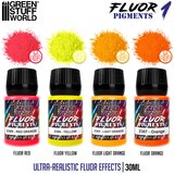Green Stuff World Fluor Pigments Set 30ml - No. 1 | Set Fluorescentnih Pigmenata Br. 1 (4x30ml) | Eponuda.com