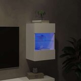  Zidni TV ormarić s LED svjetlima bijeli 40 x 30 x 60 5 cm | shoptok.hr