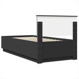  Okvir za krevet Crna 90 x 200 cm Konstruirano drvo - Crna 90 x 200 cm | shoptok.hr