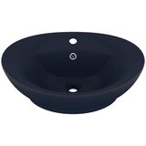  Luksuzni ovalni umivaonik mat tamnoplavi 58,5 x 39 cm keramički | shoptok.hr
