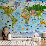  Foto tapeta - World Map for Kids 300x210 Vodootporna | shoptok.hr
