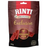 Rinti Exclusive Snack Ostrich, poslastica za pse s nojevim mesom, 50 g | shoptok.hr