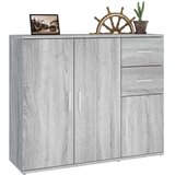  Komoda siva sonoma 91x29,5x75 cm inženirski les | Shoptok.si