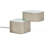 Kave Home Siva metalna stolna lampa (visina 23 cm) Tandan – u