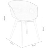 MID.YOU SET NASLANJAČEV, les, umetna masa bela | Shoptok.si