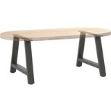  Noge za klubsko mizico v obliki črke A, 2 kosa, antracitne, 70 x (42-43) cm, jeklo, (22123858) | Shoptok.si
