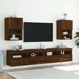 vidaXL TV omarica z LED lučkami 2 kosa rjavi hrast 40,5x30x60 cm Cene