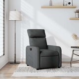 vidaXL Naslanjač iz temno sivega blaga | Shoptok.si