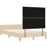  Krevet u krem boji 120x190 cm izrađen od tkanine | shoptok.hr