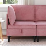SOFA s pohranom Ružičasta Baršun | shoptok.hr