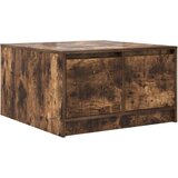  Stol za kavu s ladicama dimljeni hrast 70,5x70x40 cm | shoptok.hr