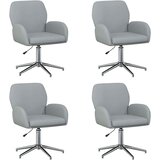 vidaXL Okretne radne stolice 4 kom. 54 x 58 x 90 cm Svjetlosiva - Svjetlosiva 4 Cijene