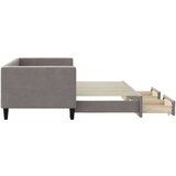  Izvlečna dnevna postelja s predali taupe 80x200 cm blago, (20787936) | Shoptok.si