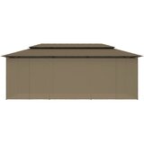  Sjenica sa zastorima 600 x 298 x 270 cm smeđe-siva 180 g/m² | shoptok.hr