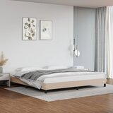  Okvir za krevet bez madraca boja cappuccina 200x200 cm od umjetne kože | shoptok.hr