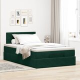  Otomanski krevet s madraca tamnozeleni 120x190 cm baršunasti | Eponuda.com