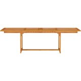  Vrtni set za objed 9 kom. Smeđa Čvrsto drvo akacije 240 x 100 x 75 cm | shoptok.hr