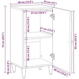  Kreveta s pohranom Bijelo 40 x 33 5 x 75 cm Čvrsto drvo manga - Bijelo | shoptok.hr